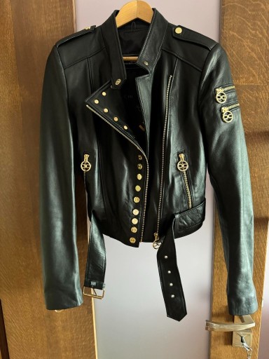 【関税込み】ELISABETTA FRANCHI Leather biker jacket Elisabetta Franchi Leather Biker Jacket | Black | FARFETCH PL