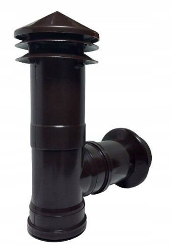 Zdjęcie oferty: Wywiewka wentylacyjna z trójnikiem fi110 mm brąz 