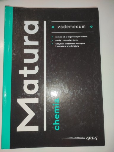 Zdjęcie oferty: matura chemia vademecum