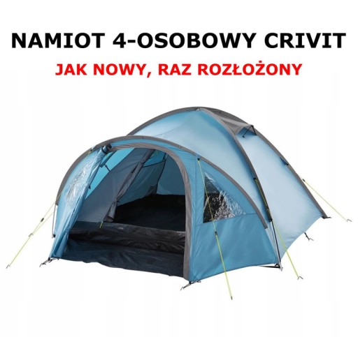 Zdjęcie oferty: Namiot 4-osobowy Crivit jak nowy, raz rozłożony