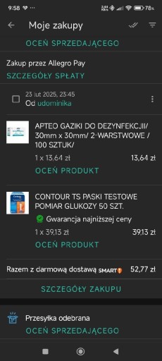 Zdjęcie oferty: Paski testowe Contour TS