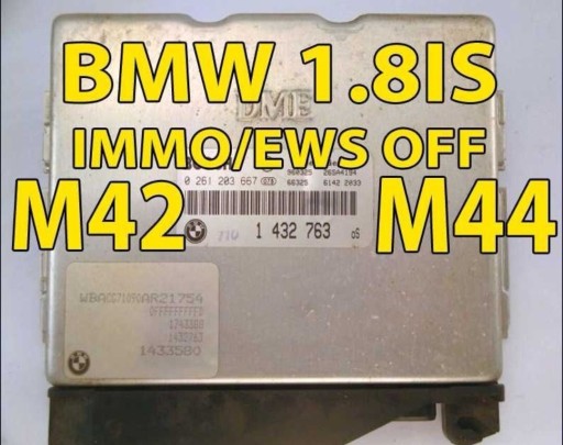 Zdjęcie oferty: Usuwanie EWS IMMO z sterownika BMW 1.8IS M42 M44