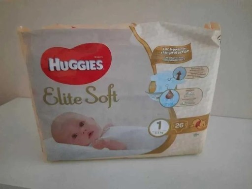 Zdjęcie oferty: HUGGIES Elite Soft Newborn 1 (3-5kg) 26 sztuk