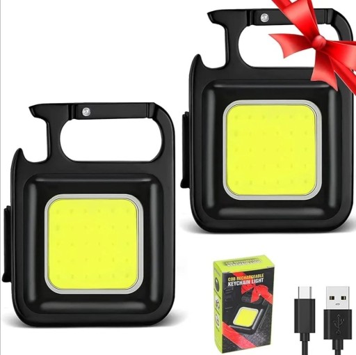 Zdjęcie oferty: Mini kieszonkowa lampa 800lm brelok 4tryby 2szt