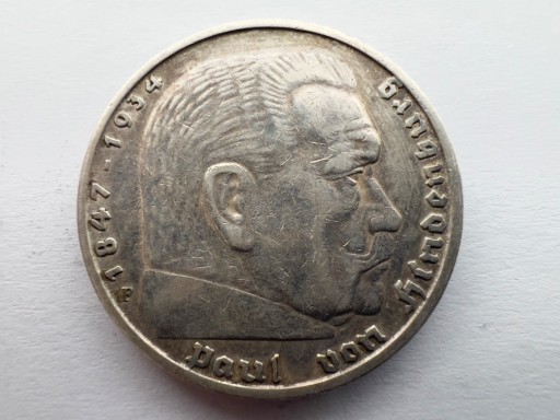 Zdjęcie oferty: Niemcy 5 reichsmark 1935, Stuttgart
