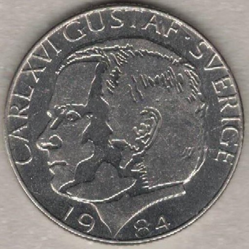 Zdjęcie oferty: Szwecja 1 korona krona 1984, 25 mm