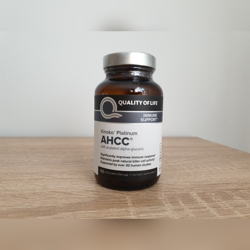 Zdjęcie oferty: AHCC Kinoko Platinum 750mg 60caps Quality of Life 