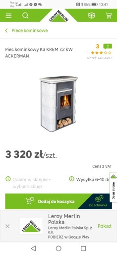 Zdjęcie oferty: Kominek ceramiczny