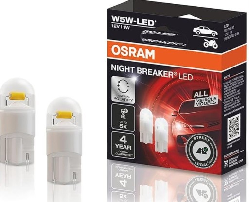 Zdjęcie oferty: OSRAM NIGHT BREAKER LED W5W 2 SZTUKI NOWE
