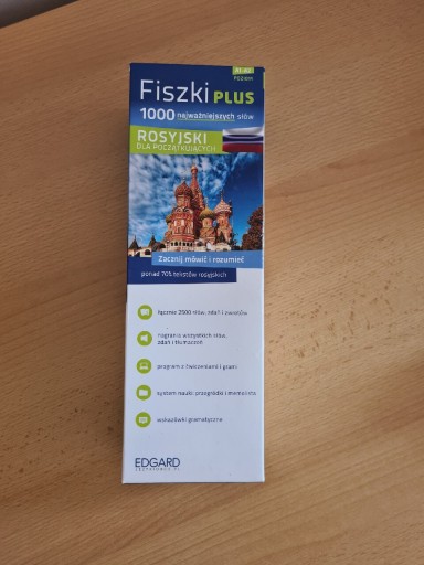 Zdjęcie oferty: Fiszki plus 1000 słów rosyjski dla początkujących