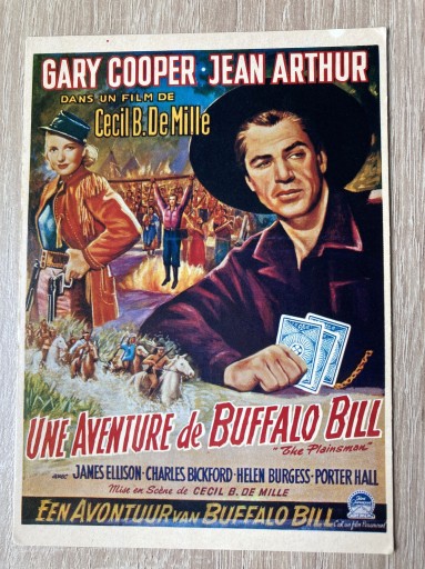 Zdjęcie oferty: Buffalo Bill Gary Cooper plakat pocztówka