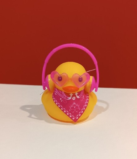 Zdjęcie oferty: Różowa kaczka z słuchawkami do samochodu 