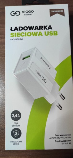 Zdjęcie oferty: Ładowarka sieciowa do smartphona USB 2,4A