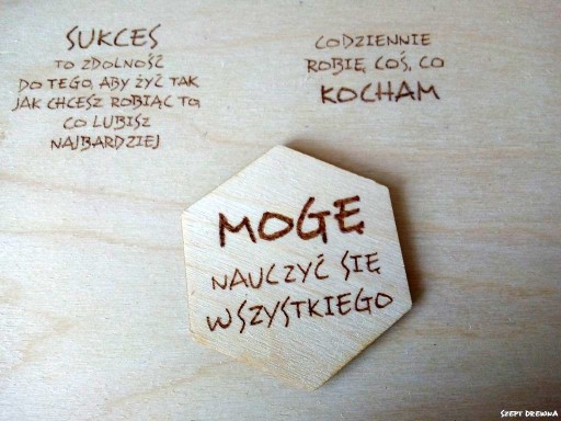 Zdjęcie oferty: magnes afirmacyjny nauczyć się SZEPT