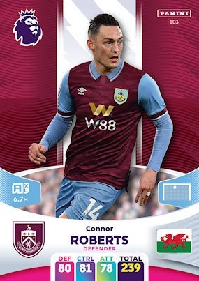 Zdjęcie oferty: Connor Roberts 103 Karta Panini Premier League 24