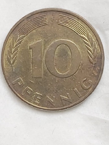 Zdjęcie oferty: 454 Niemcy RFN 10 fenigów, 1986