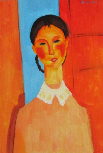 Zdjęcie oferty: Amedeo Modigliani, Dziewczyna, 21x29,7