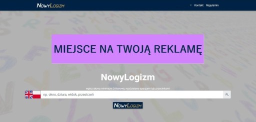 Zdjęcie oferty: www.nowylogizm.pl baner reklamowy reklama na stron