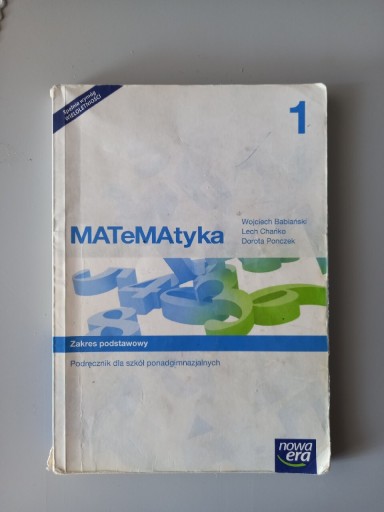Zdjęcie oferty: Podręcznik MATeMAtyka 1 zakres podstawowy