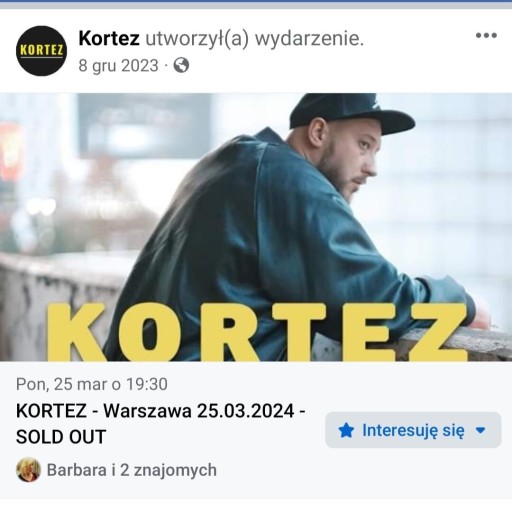 Zdjęcie oferty: Bilet na koncert