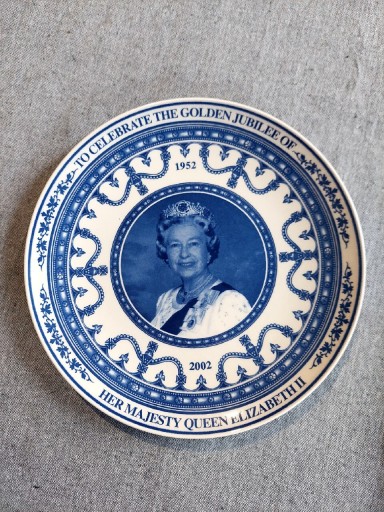 Zdjęcie oferty: Królowa Elżbieta talerz pamiątkowy Wedgwood UK