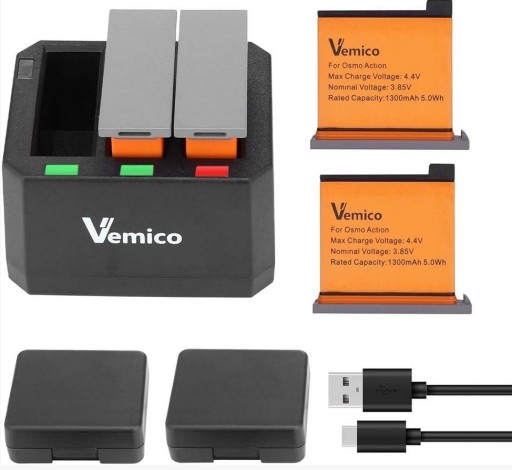 Zdjęcie oferty: Akumulatory Vemico Osmo  2X1300 mAh