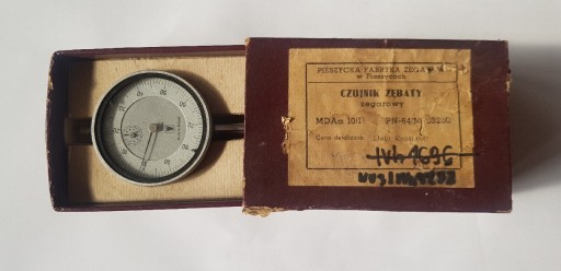 Zdjęcie oferty: Czujnik zębaty zegarowy MDAa 10/I, nowy, 1967r.