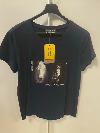 Zdjęcie oferty: HKM Koszulka konie Two Horses granat XL