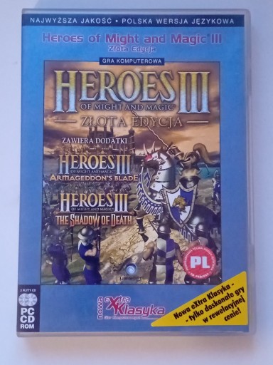 Zdjęcie oferty: HEROES 3 + DODATKI ZŁOTA EDYCJA  PC/PL