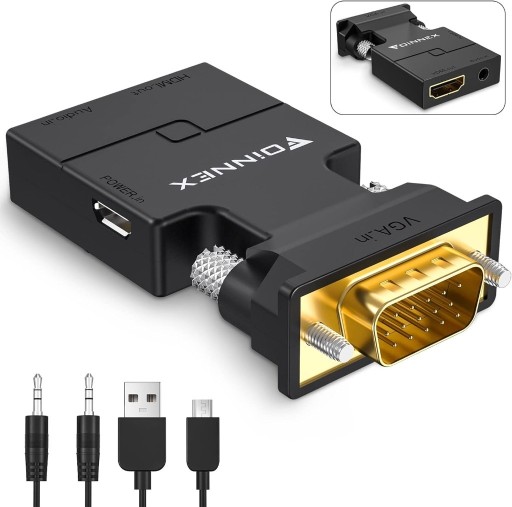 Zdjęcie oferty: FOINNEX Adapter VGA na HDMI z Audio