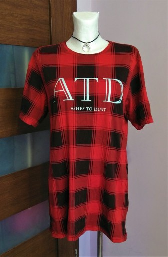 Zdjęcie oferty: Czarno czerwona koszulka w kratkę punk emo skate