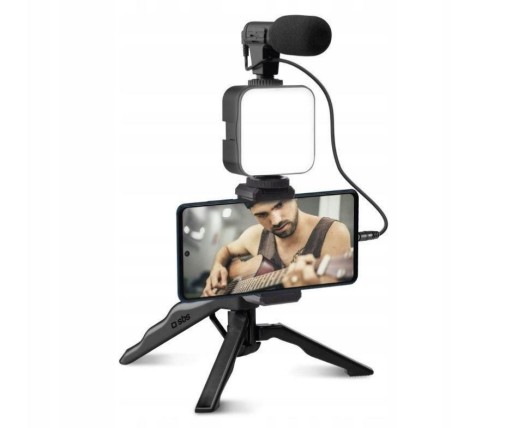 Zdjęcie oferty: Selfie-stick Tripod  Z Mikrofonem i Lampą 