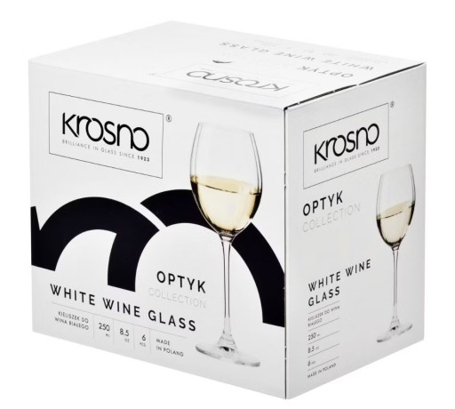 Zdjęcie oferty: Kieliszki do białego wina Krosno Glass Optyk