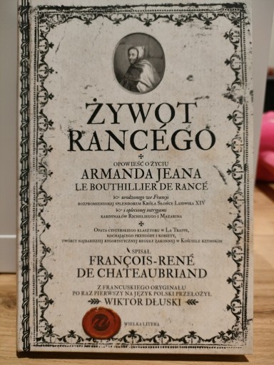 Zdjęcie oferty: Żywot Rancego - de Chateaubriand