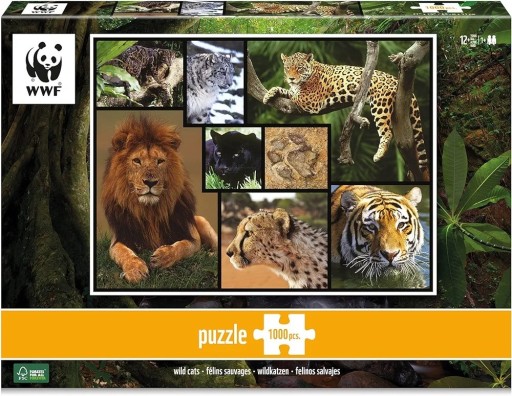 Zdjęcie oferty: WWF Puzzle dzikie koty