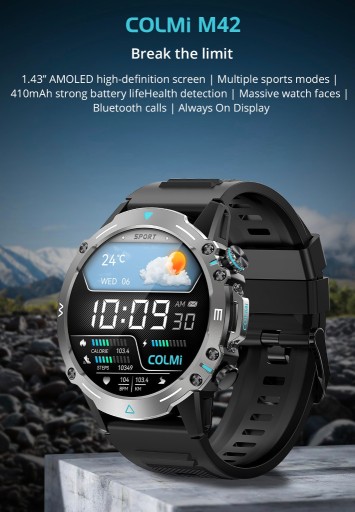 Zdjęcie oferty: Smartwatch COLMI M42 1,43AMOLED/zdrowie/rozmowy/PL