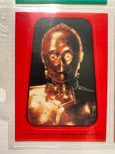 Zdjęcie oferty: Topps Return of The Jedi Series 1 1983 1x sticker