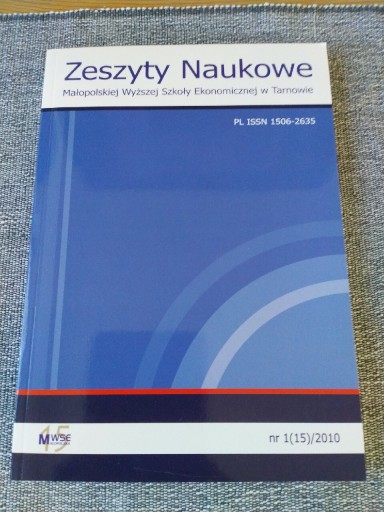 Zdjęcie oferty: Zeszyty naukowe małopolskiej nr 1 (15) 2010