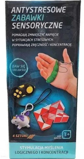 Zdjęcie oferty: Zestaw 4 Zabawek Sensorycznych Antystresowe