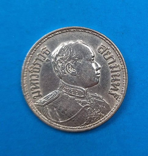 Zdjęcie oferty: Tajlandia 1 baht 1915, Rama VI, srebro 0,900