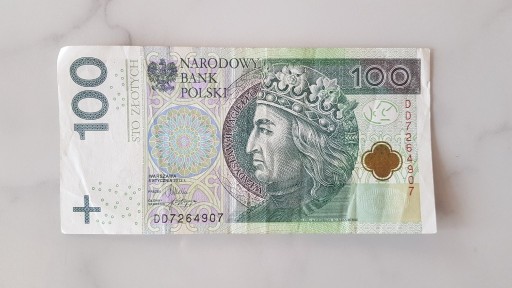 Zdjęcie oferty: Banknot 100 zł, seria DD