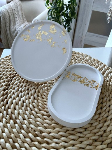 Zdjęcie oferty: Zestaw ceramiczny handmade 2 tace 