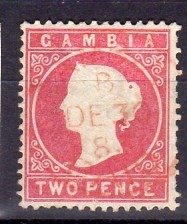 Zdjęcie oferty: Kolonie ang. Gambia 1880 QV 1p