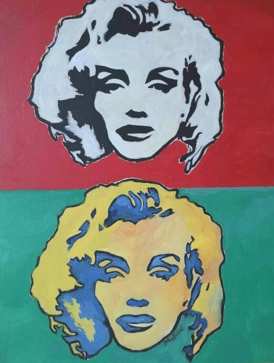 Zdjęcie oferty: obraz olejny pop art fantasy pop art Monroe 