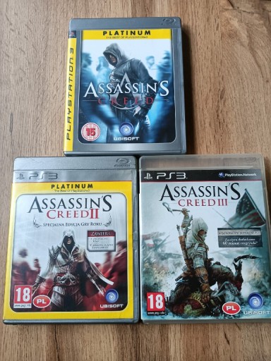 Zdjęcie oferty: Zestaw Trzech części Assassins Creed (2 i 3 w PL)
