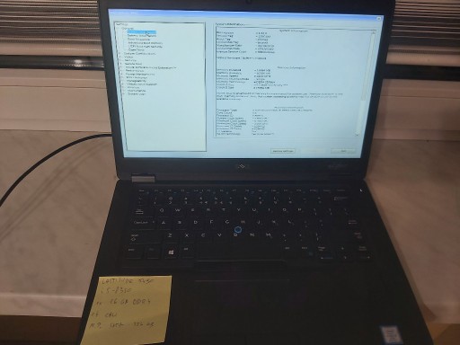 Zdjęcie oferty: Dell E5490 procesor i5-8250u 16Gb 250 Gb Dysk M2