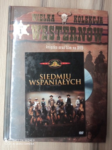 Zdjęcie oferty: Western Siedmiu Wspaniałych Film DVD i książka 