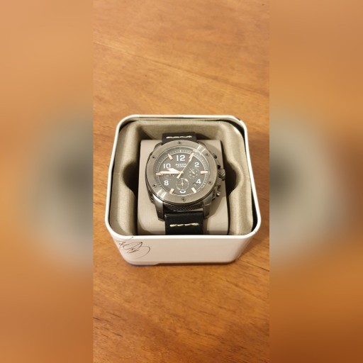 Zdjęcie oferty: Fossil FS5016 - piękny stalowy, skórzany pasek.