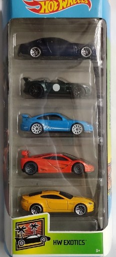 Zdjęcie oferty: Hot Wheels 5 Pack HW Exotics  2019 5Pak GHP50