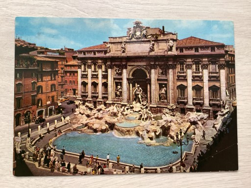 Zdjęcie oferty: Rzym fontanna di Trevi pocztówka Włochy